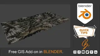 HOW TO USE GIS ADDON IN BLENDER #Shorts