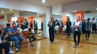 Patá por bulerías de Jerez con Beatriz Morales y al cante y toque Juan Peña e Isaac.