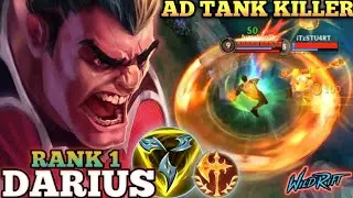 DARIUS MONSTER IN TOPLANE! ANNOYING AD TANK DAMAGE - TOP 1 GLOBAL DARIUS BY Jumukoolik - WILD RIFT