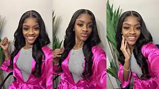 My *Fav*  Glueless Wear & Go BodyWave Wig Install Ft  UNice Hair