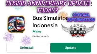 🤩😎BUSSID UPDATE RELEASE | INFORMATIONS TODAY | BERYL GAMEPLAYS | BUSSID ANNIVERSARY | #bussidupdate