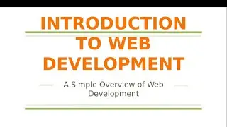 Introduction to Web Development for Beginners 2020