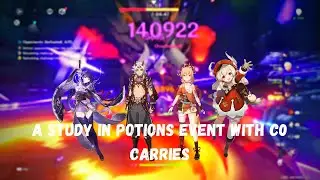 A Study in potions Event Gameplay with C0 Carries in Genshin Impact