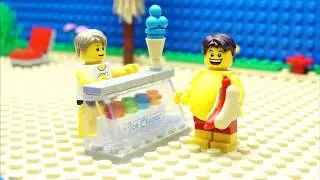 Лего фитнес пляж отдых Lego мультик 2/ Lego fitness beach rest Lego cartoon 2