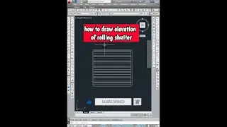How to Draw Rolling Shutter in AutoCAD 