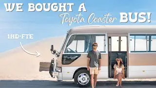 WE BOUGHT A BUS! - EP 1. Welcome to our Japanese import Toyota Coaster.