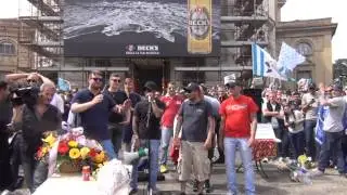 Funerale Roma - Attesa bara Ponte Milvio - Alleluja