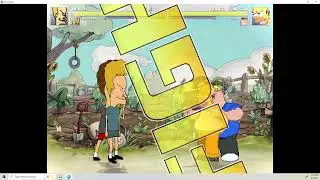 Mugen Battle #2 Beavis and Butthead vs Homer Simpson and Peter Griffin
