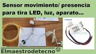 Sensor de movimiento para Tira LED, luz, dispositivo...