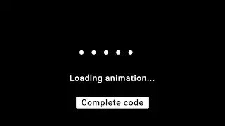 Loading screen animation using HTML, CSS || complete code