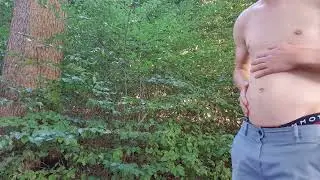 Hunting and devouring prey in the forest