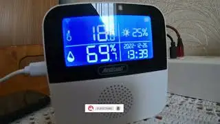 Senzor Inteligent Temperatura, Umiditate si Luminozitate, Afisaj LCD, Wifi  #termostat