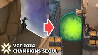 Poison Cloud Lineup on Bind used by KRU Shyy in VCT 2024 Champions Seoul【 VALORANT Viper 】