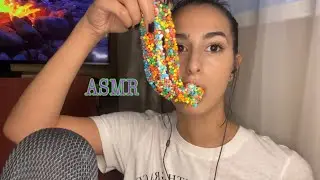 АСМР ИТИНГ NERDS ROPE / ASMR | Nerds Rope / Crunchy Eating Sounds