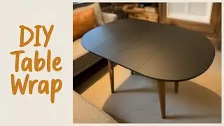How to Wrap a Wooden Dining Table with 3M Di-Noc Film | DIY Table Makeover Tutorial