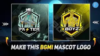 How To Make BGMI Mascot Logo | On Pixellab | Bgmi Logo