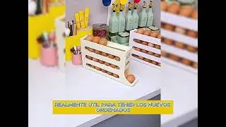 Pack 2 Soporte De Huevos 4 Niveles Deslizante
