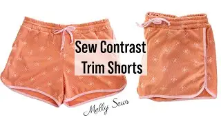 Sew These Retro Gym Shorts with Contrast Trim