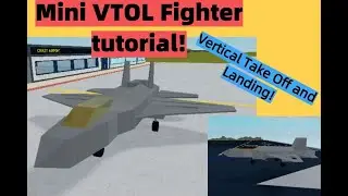【Roblox Plane Crazy】Mini F-35 tutorial! Can VTOL!!