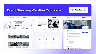 Event Directory Website Template | Meetups X - BRIX Templates