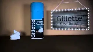 3D model of Gillette Can for my 3D modeling and rendering class