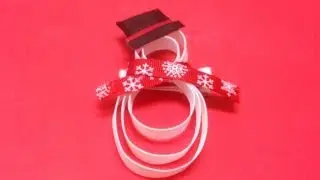 How To Make A Snowman Hair Clippie