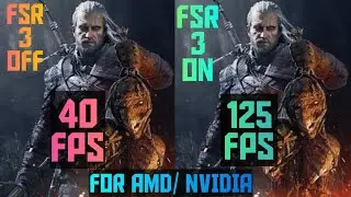 How to install 100% stable fsr 3 in witcher 3 next gen , mod link+ tutorial+fps test