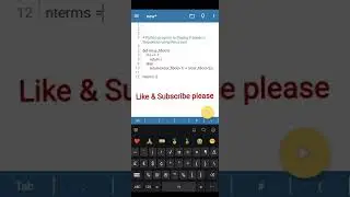 Python program to display fibonacci series using recursion | Python Tutorial | Python Example