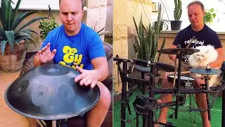 Playing drums over handpan kinda sounds like Tool