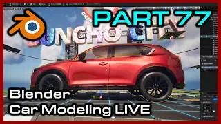 Blender Car Modeling LIVE Part77　一緒にカーモデリングしましょ～