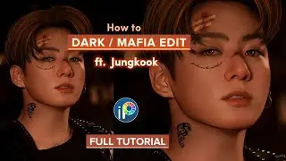 How to | Dark Mafia Edit | Smudge Edit Tutorial ft. Jungkook BTS | #ibispaintx #smudgeedit #tutorial