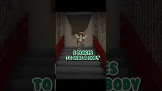 5 Places To hide a Body!😊 || #roblox #mm2roblox #obvcookie