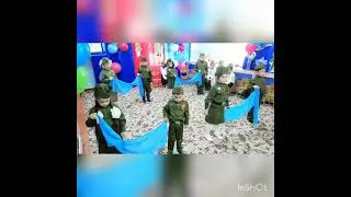 Танец "Синий платочек"  к 9 Мая Дню Победы в старшей группе