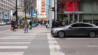 Zhiyun Crane v2 walking Hyper-lapse Test  Chicago Downtown/Chinatown