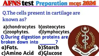afns test Preparation mcqs 2024 / afns test biology mcqs 2024 / afns test Preparation mcqs#afns2024
