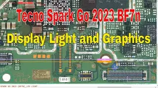 Tecno Spark Go 2023 BF7 Display Light and Graphics problem Hardware Diagram, jumper ways