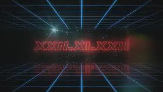 Ретровейв заставка в After Effects. Ретро анимация текста
