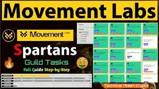 Movement Labs Testnet Airdrop: Step-by-Step Guide to All Spartans Guild Tasks.