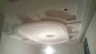 Потолок из гипсокартона в кабинете