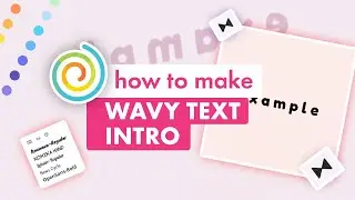 How to Make Wavy Text Intro on Funimate - 