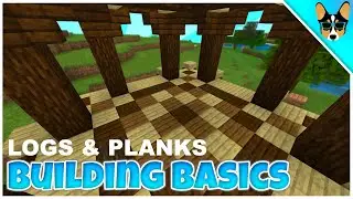 LOGS & PLANKS | Minecraft Building & Recipe Basics Tutorial |