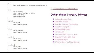 8. HTML, CSS and JavaScript: List and Hyperlink Styles