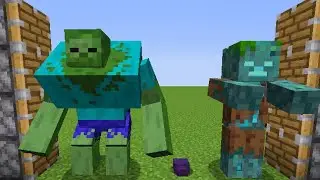 Mutant Zombie +Endermite + Gigant Drowned= ??? / minecraft