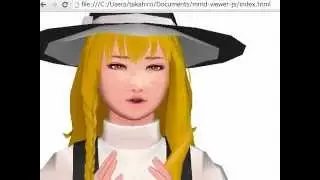 My MMD viewer with JavaScript and WebGL 2