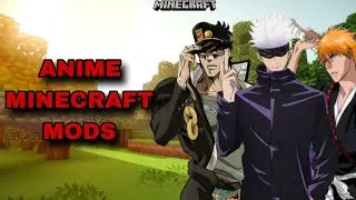 *NEW* BEST ANIME MODS FOR MINECRAFT BEDROCK EDITION || Jujutsu Kaisen, Jojo, Bleach etc.