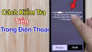 Cách kiểm tra tiền trong điện thoại