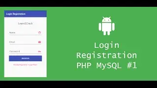 Android Login Registration System with PHP and MySQL - Server #1