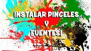 Como Instalar Pinceles y Fuentes para Photoshop Tutorial