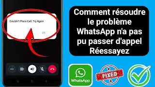 Comment réparer WhatsApp n'a pas pu passer d'appel Réessayez |