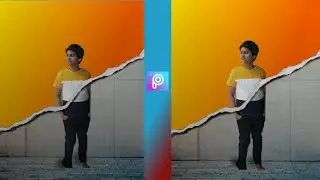 Dual background colour change in picsart background srach colour